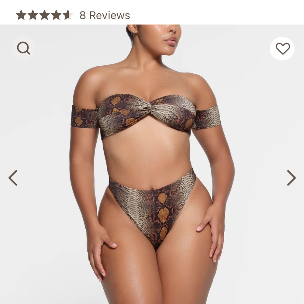 Skims high leg bikini bottom